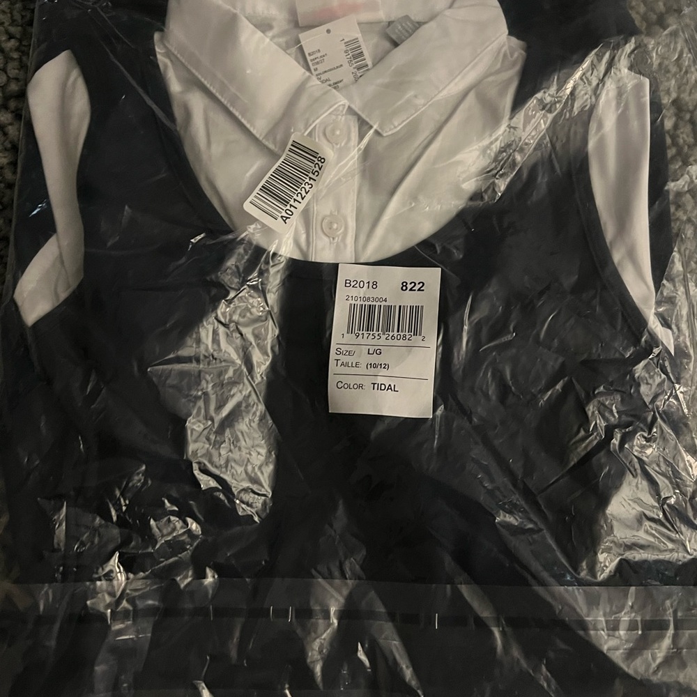 Brand new with tags children’s place uniform dress 10-12 blue